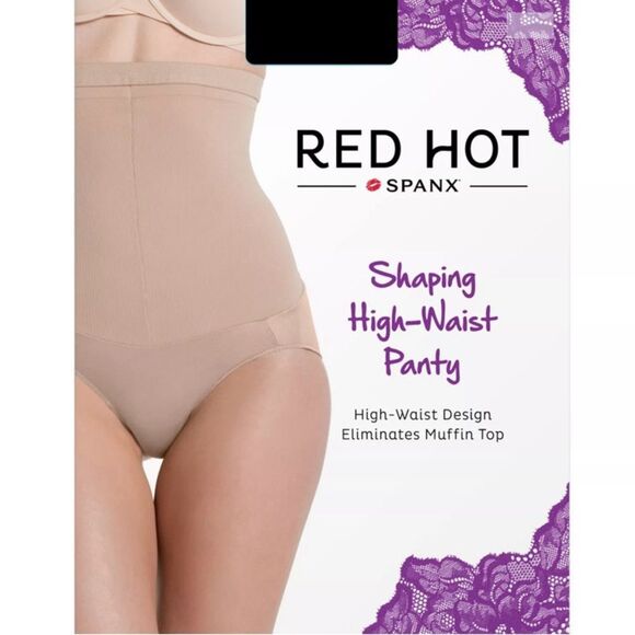 NEW Spanx Red Hot Shaping High-Waist Panty Brief Barest Bare 125-155 lbs Size 2 - Picture 1 of 12